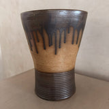 Large French Drip Glaze Studio Ceramic Vessel