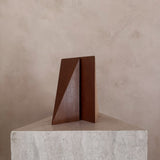 Pair of Mid Century Triangular Wood Bookends