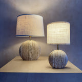 Postmodern Travertine Table Lamp