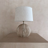 Postmodern Travertine Table Lamp