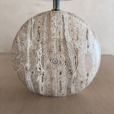 Postmodern Travertine Table Lamp
