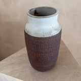 Carved Glaze Studio Ceramic Vase