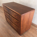 Mid Century Walnut 3 Drawer Dresser