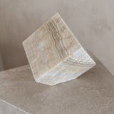 Honey Veined Onyx Cube Object