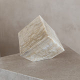 Honey Veined Onyx Cube Object