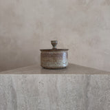 Speckled Sand Glaze Lidded Studio Ceramic Jar