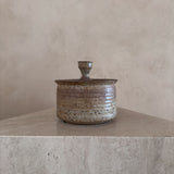 Speckled Sand Glaze Lidded Studio Ceramic Jar
