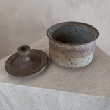 Speckled Sand Glaze Lidded Studio Ceramic Jar