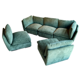 5 Piece Modular Sage Chenille Sectional