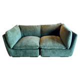 5 Piece Modular Sage Chenille Sectional