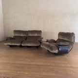 'Marsala' Velvet Lounge Chair by Ligne Roset