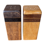 Contrasting Wood Salt + Pepper Shakers