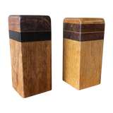 Contrasting Wood Salt + Pepper Shakers