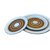 Two Tone Circles Ceramic Plate