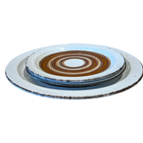 Two Tone Circles Ceramic Serving Dish