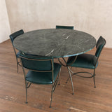 Jean Moreux Style Green Marble Dining Table