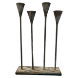 Pair of Iron Candelabras