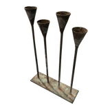 Pair of Iron Candelabras