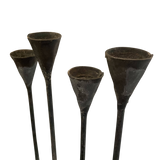 Pair of Iron Candelabras