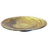 Green Glazed Studio Pottery Platter