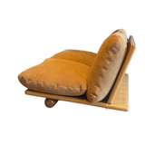 Handcrafted Wood Frame Low Daybed / Two Seat Sofa