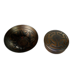 Pair of Etched Metal Catch Alls