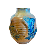 Blue Accent Tonal Glazed Vessel
