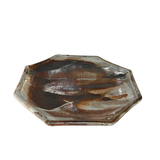 Octagonal Glazed Ceramic Platter