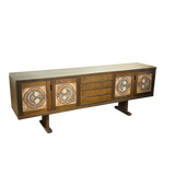 Mid Century Tile Accent Danish Sideboard by Poul Poulsen for Gangso Møbler, 1970s