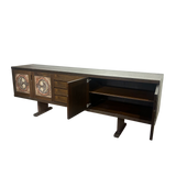 Mid Century Tile Accent Danish Sideboard by Poul Poulsen for Gangso Møbler, 1970s