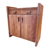 Rustic Pine Two-Piece Storage Unit