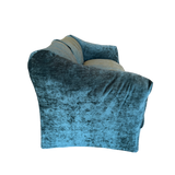 Tentazione Loveseat by Mario Bellini in Teal Velvet